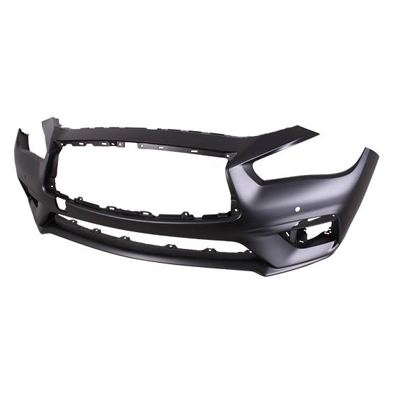 INFINITI Q50 FRONT BUMPER COVER PRIMED (W/ SENSOR)(PURE/LUXE) **CAPA** OEM#620226HH1H 2018-2024 PL#IN1000285C