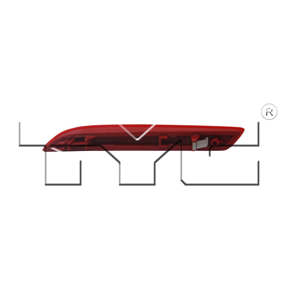 HONDA FIT EV REAR BUMPER REFLECTOR RIGHT (Passenger Side)**CAPA** OEM#33505SLJ013 2013-2014 PL#HO1185103C