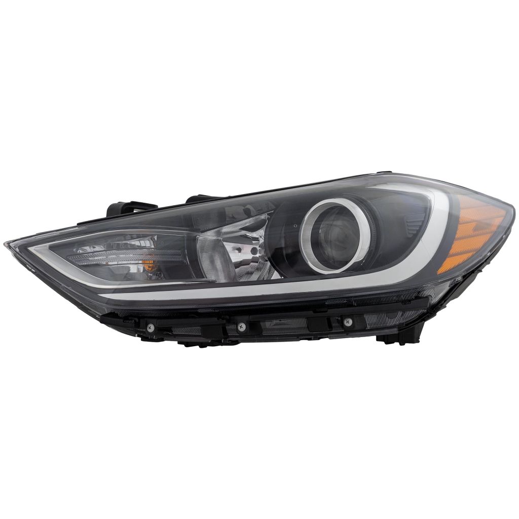 HYUNDAI ELANTRA SEDAN HEAD LAMP ASSY LEFT (Driver Side) (HALOGEN)(WO/DRL IN BMP)(EXC SPORT) OEM#92101F2040 2017-2018 PL#HY2502203