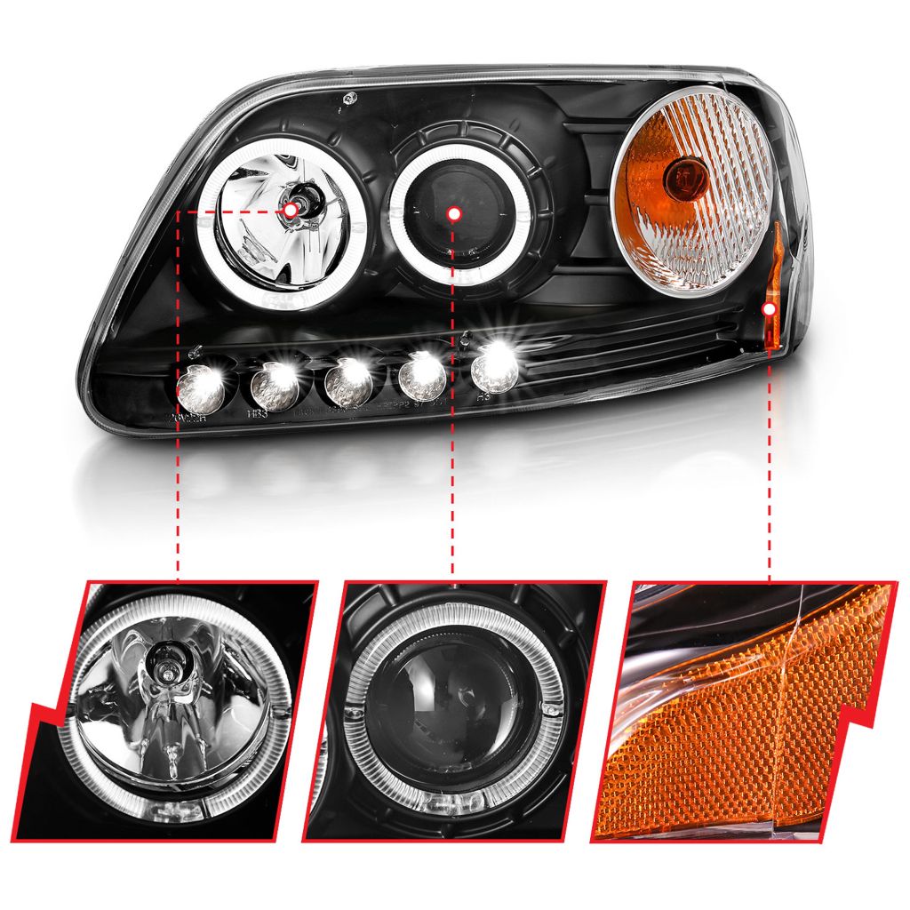 FORD TRUCKS & VANS FORD/PU (F150 HERITAGE MODEL) HEAD LAMP ASSY RIGHT (Passenger Side) (LIGHTNING MDL) OEM#3L3Z13008EA 2004 PL#FO2503182