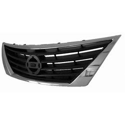 NISSAN(DATSUN) VERSA SEDAN ##GRILLE CHR/BLK (SV/SL MDL) OEM#623103BA5A 2012-2014 PL#NI1200247
