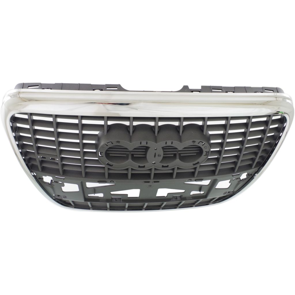AUDI A6 SEDAN /WAGON GRILLE SLV/BLACK (W/CHROME Frame)(W/ S-LINE)(WO/SENSOR) OEM#4F0853651L1QP 2005-2008 PL#AU1200131