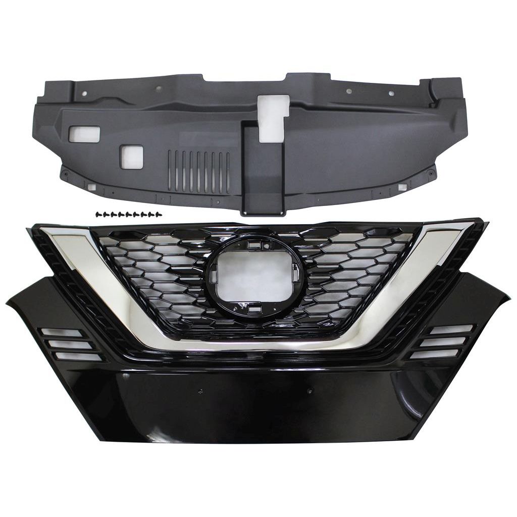NISSAN ROGUE SPORT (2.0L) GRILLE CHROME/BLACK (WO/CAMERA) OEM#623106MR5A 2020-2022 PL#NI1200319