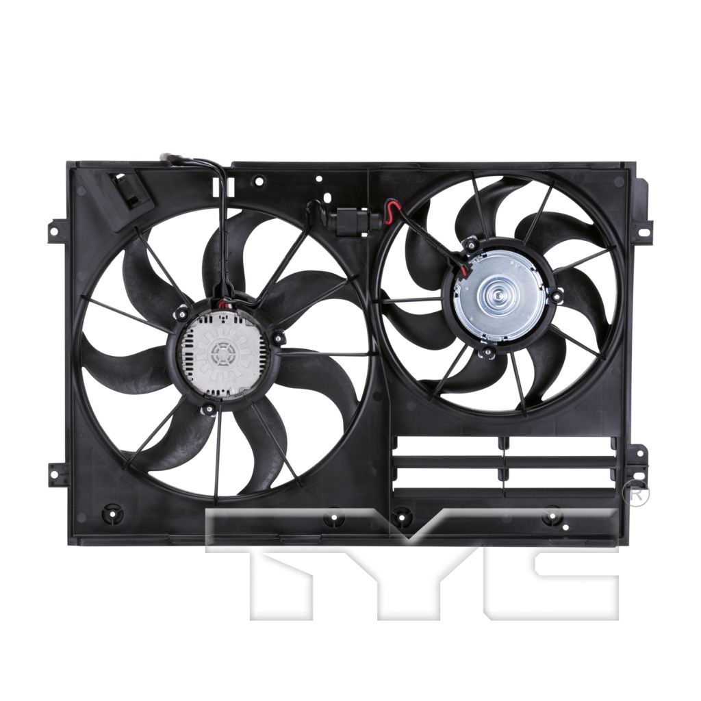 VOLKSWAGEN JETTA SEDAN (GEN 5) RADIATOR & A/C FAN ASSY (1.9/2.0L)(DIESEL)(DUAL FAN) OEM#1K0959455ES-PFM 2005-2010 PL#VW3117106