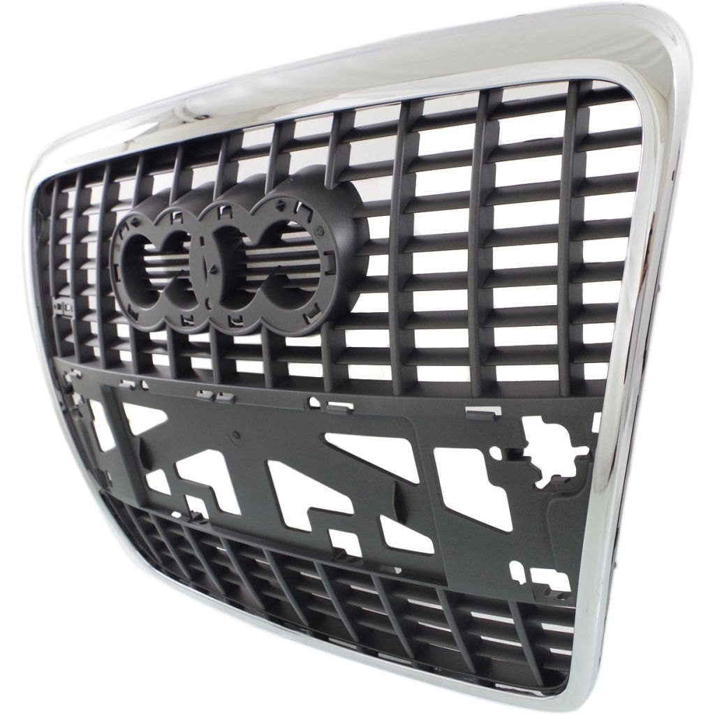 AUDI A6 SEDAN /WAGON GRILLE SLV/BLACK (W/CHROME Frame)(W/ S-LINE)(WO/SENSOR) OEM#4F0853651L1QP 2005-2008 PL#AU1200131