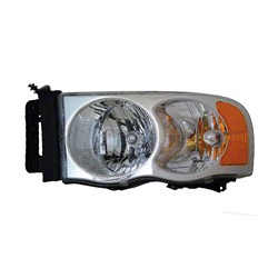 DODGE TRUCKS & VANS DODGE/PU ( R1500)(EXC Mega Cab 06-08) HEAD LAMP ASSEMBLY LEFT (Driver Side) OEM#55077121AG 2005 PL#CH2502161