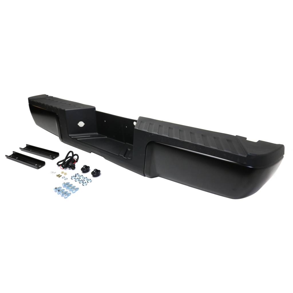 FORD TRUCKS & VANS FORD/PU F250/350/450 (SUPER DUTY) REAR STEP BUMPER ASSY BLACK W/BLACK PAD (WO/SENSOR) OEM#9C3Z17906APTM-PFM 2013-2016 PL#FO1103174