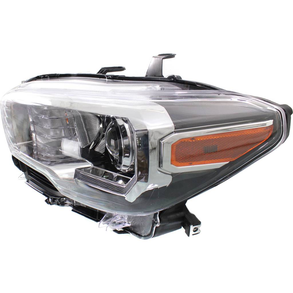 TOYOTA TACOMA HEAD LAMP ASSEMBLY LEFT (Driver Side) (W/LED DRL)(CHR/BLK BEZEL) OEM#8115004270 2016-2023 PL#TO2502244