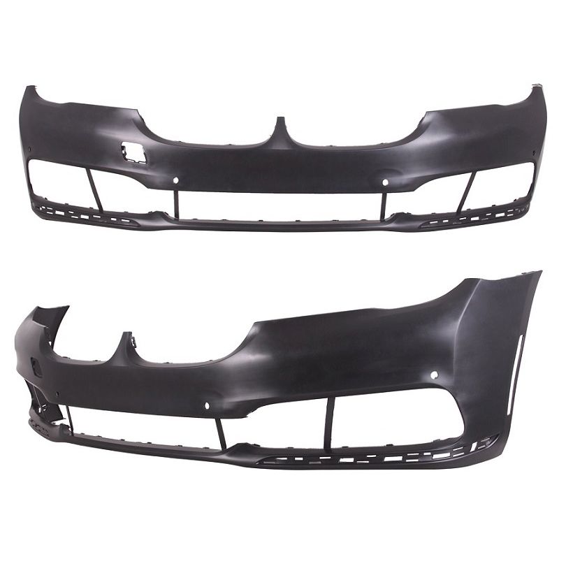 BMW BMW 7 SERIES HYBRID (740e/745e) FRONT BUMPER COVER PRIMED (WO/WASHER)(W/ 4 SENSOR)(WO/TOW)(WO/M PKG) OEM#51117402815 2017-2019 PL#BM1000448