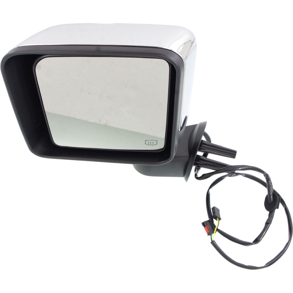 JEEPVEHICLE WRANGLER (JK) DOOR MIRROR LEFT (Driver Side) PWR/HTD (CHROME) OEM#68249845AC 2015-2018 PL#CH1320391