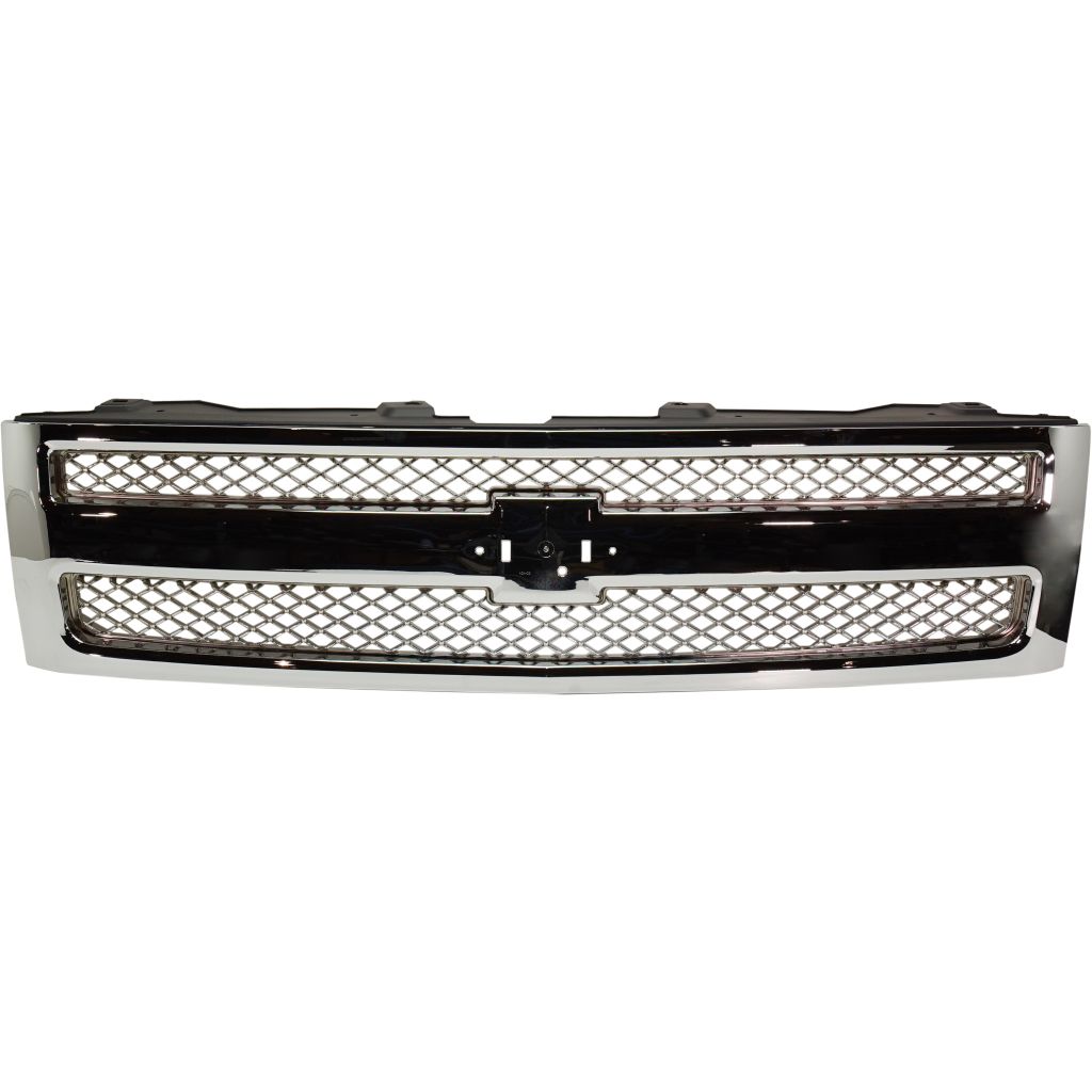 GM TRUCKS & VANS SILVERADO/PU 1500 (CHEVY) GRILLE CHR/CHR MESH OEM#22849840 2012-2013 PL#GM1200655