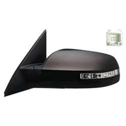 NISSAN(DATSUN) ALTIMA SEDAN DOOR MIRROR LEFT (Driver Side) PWR NON-HTD (W/SIGNAL)(W/CVR)(2.5L)FOLD OEM#96302ZN56E-PFM 2007-2012 PL#NI1320220