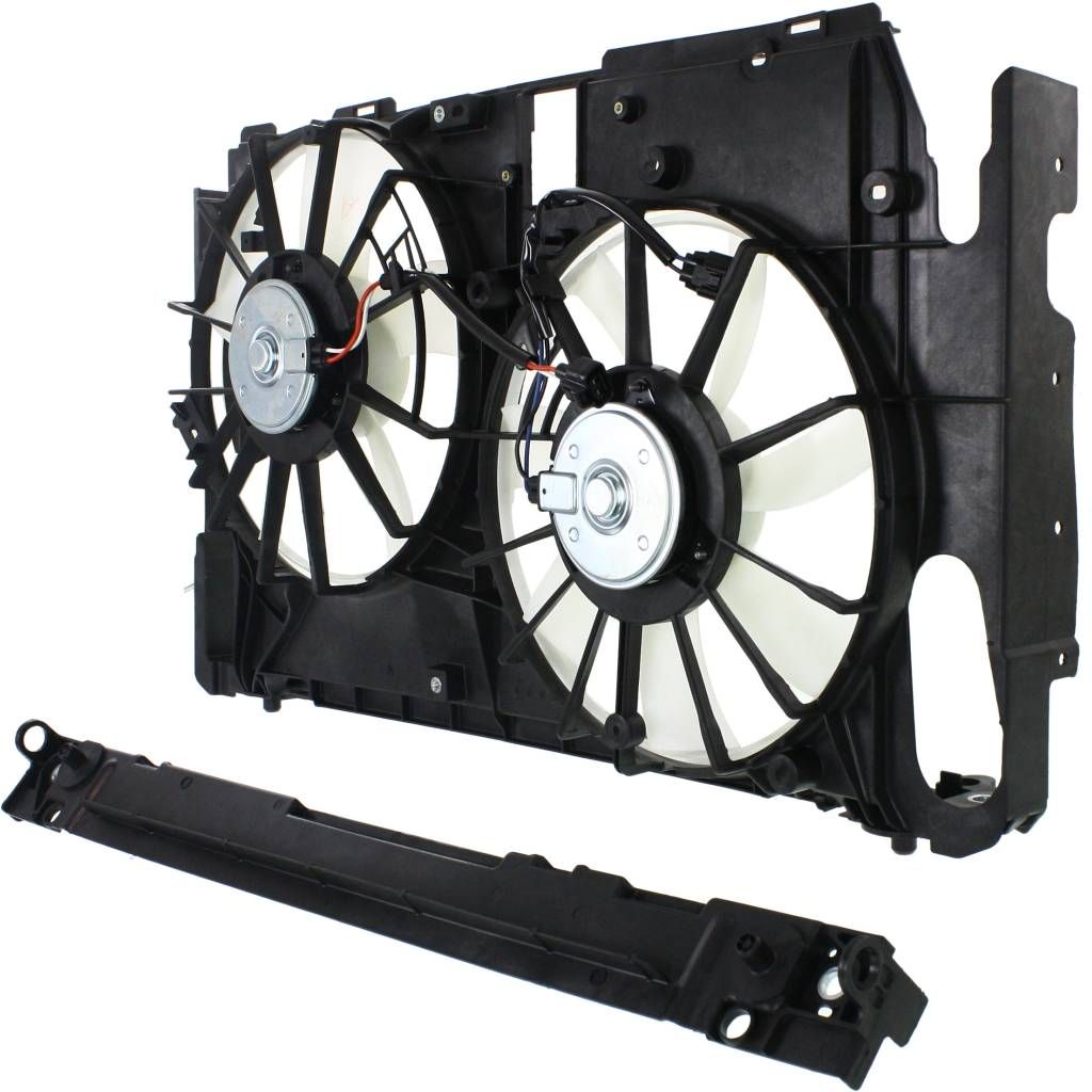TOYOTA RAV4 RADIATOR & A/C FAN ASSEMBLY (3.5L WO/TOW PKG)(DUAL FAN)(JAPAN)(SINGLE MODULE TYPE) OEM#1671131261-PFM 2012 PL#TO3115186