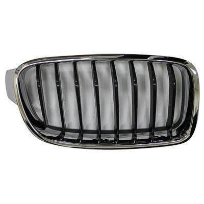 BMW BMW 3 (WAGON) GRILLE RIGHT (Passenger Side) CHROME FRAME /BLACK INNER( 8 BAR)(SPORT/M SPORT) OEM#51137260498 2014-2019 PL#BM1200235