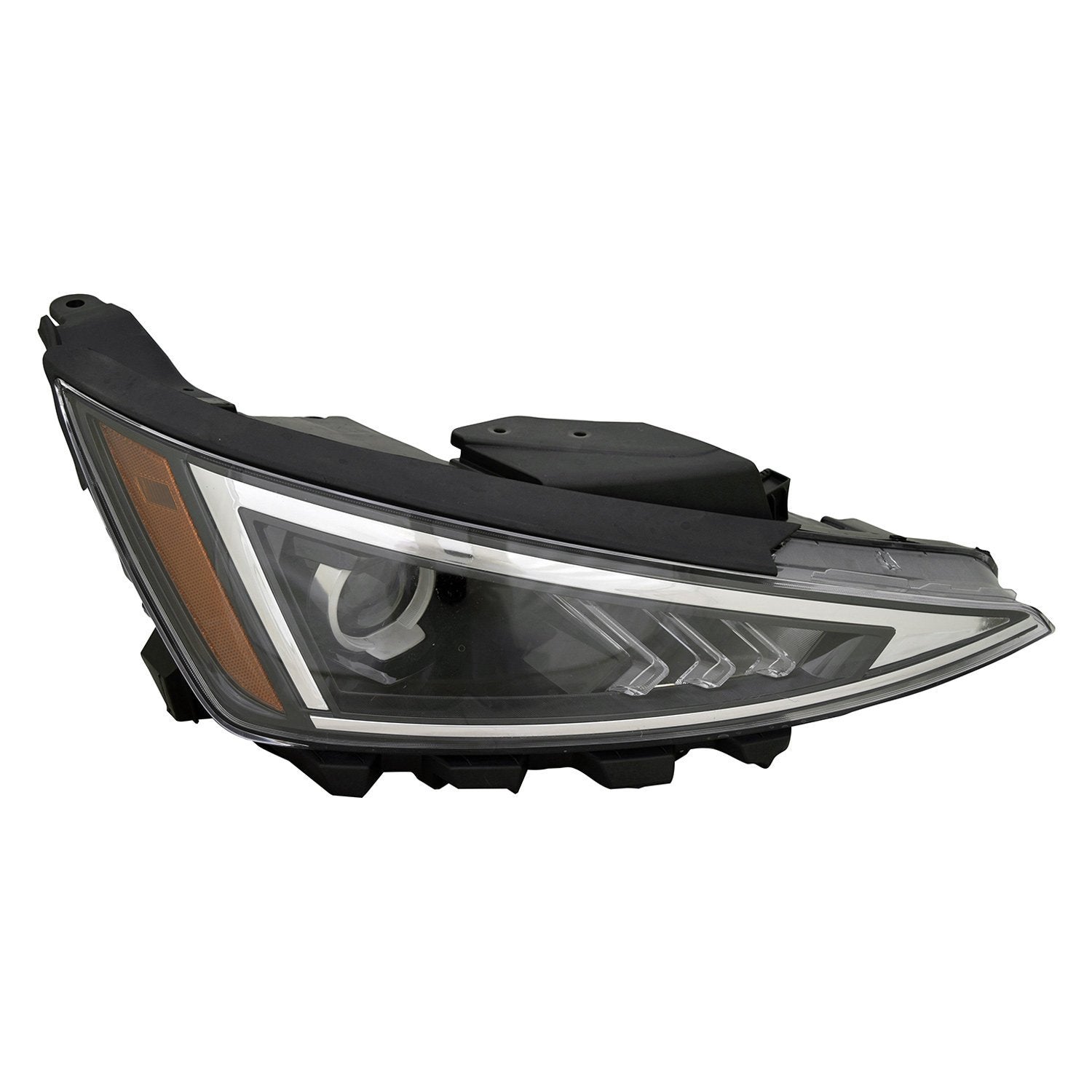 HYUNDAI ELANTRA SEDAN HEAD LAMP ASSY RIGHT (Passenger Side) (HALOGEN)(WO/LED DRL)(KOREA) OEM#92102F2540 2019-2020 PL#HY2503239