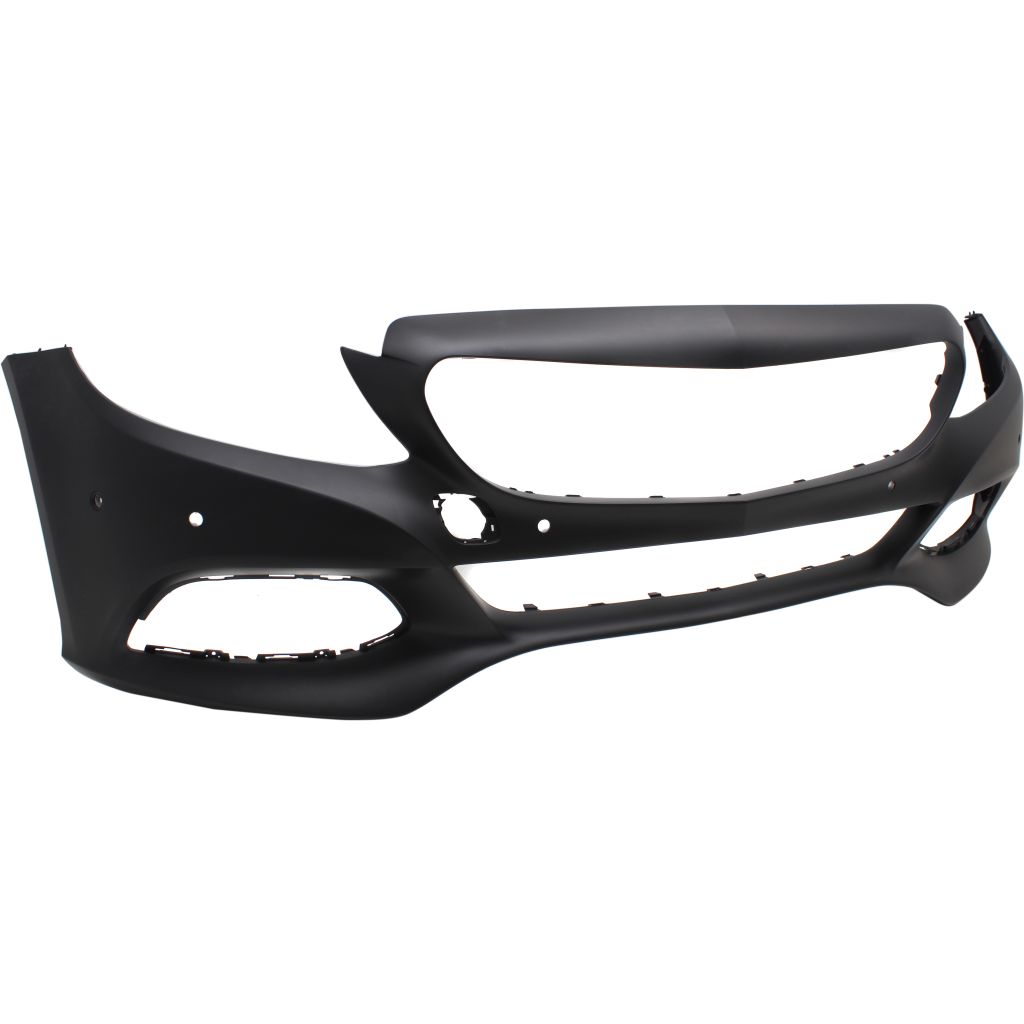 MERCEDES-BENZ C-CLASS CONV FRONT BUMPER COVER PRIMED (C300 WO/SPORT) W/SENSOR W/SURROUND VIEW**CAPA** OEM#2058802040649999 2017-2018 PL#MB1000511C