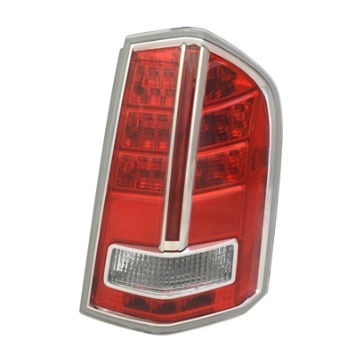 CHRYSLER 300 TAIL LAMP ASSY LEFT (Driver Side) (W/CNTR CHROME TRIM)(FM 3-19-12)(CLEAR LENS) OEM#68154607AC 2012-2014 PL#CH2818135
