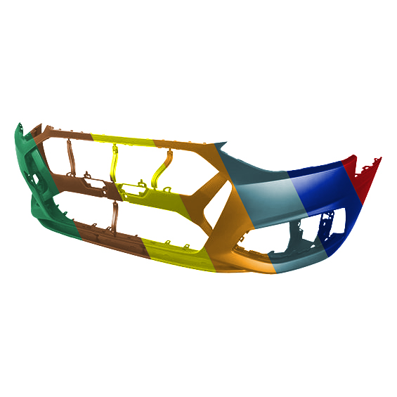 AUDI A4 SEDAN FRONT BUMPER COVER PRIMED (WO/WASHER)(WO/SENSOR)(WO/S-LINE) OEM#8W0807065ASGRU 2020-2024 PL#AU1000298