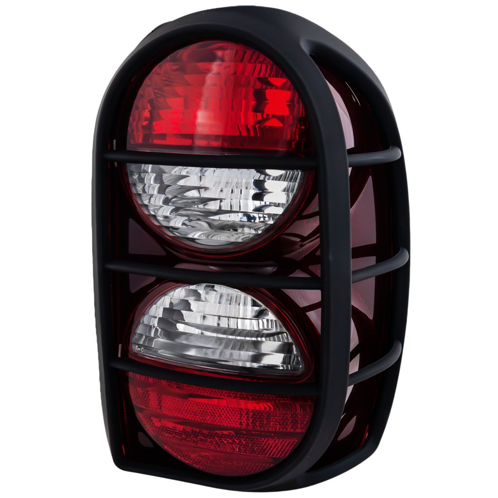 JEEPVEHICLE LIBERTY TAIL LAMP UNIT RIGHT (Passenger Side) (RED/CLEAR)(W/BLACK LAMP GUARD) OEM#5KJ40RXFAE 2005-2007 PL#CH2801160