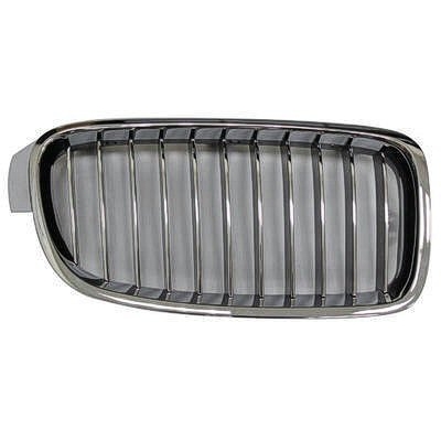 BMW BMW 3 (SEDAN) GRILLE RIGHT (Passenger Side) CHROME FRAME /CHR/BLK INNER(11 BAR)(LUXURY) OEM#51137263482 2012-2018 PL#BM1200233