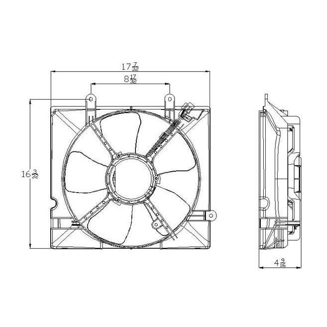 KIA SEDONA MINIVAN RADIATOR FAN ASSY OEM#0K52Y15025B 2002-2005 PL#KI3115110