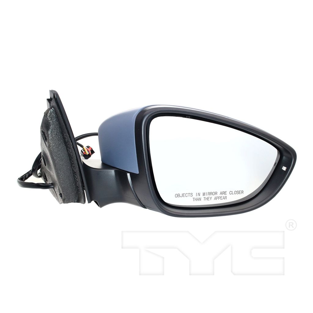 VOLKSWAGEN JETTA HYBRID DOOR MIRROR ASSEMBLY RIGHT (Passenger Side) PWR/HTD/SIGNAL(WO/BLIND) (PTD CVR)(SOCKET 16 holes) OEM#5C7857508AC-PFM 2013-2016 PL#VW1321156
