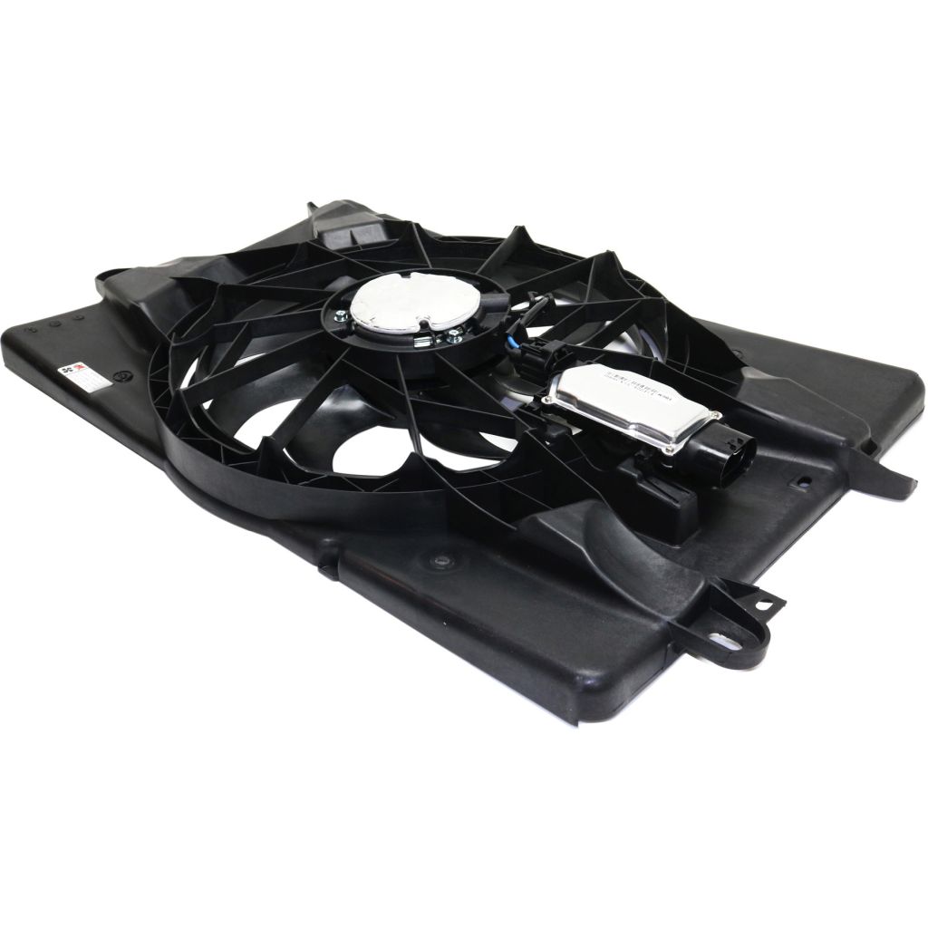 JEEP CHEROKEE RADIATOR & A/C FAN ASSEMBLY (SINGLE FAN) 2.4L W/CONTROL MODULE (2 wire motor) OEM#68197298AB_ 2014-2021 PL#CH3115179