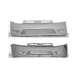 HONDA CIVIC COUPE FRONT BUMPER COVER PRIMED OEM#04711SVAA90ZZ 2006-2008 PL#HO1000237