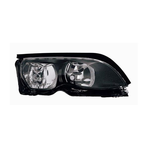 BMW BMW 3 ( i/xi ) (SEDAN/WAGON) HEAD LAMP ASSEMBLY RIGHT (Passenger Side) (W/BLK BEZEL)(HALOGEN) OEM#63127165772 2002-2005 PL#BM2503122