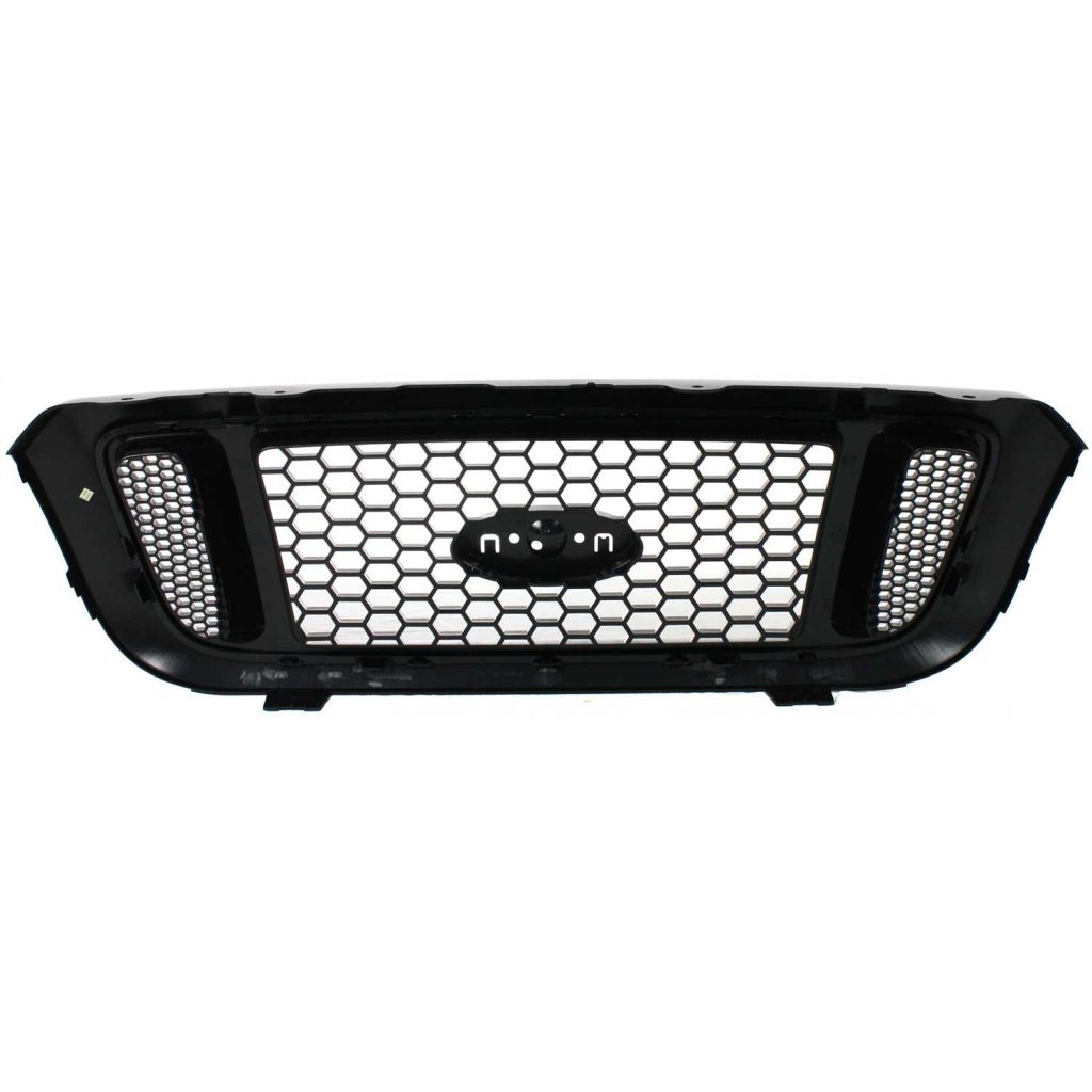FORD TRUCKS & VANS RANGER GRILLE PTD BLACK W/ARG MESH TYPE (4WD) OEM#4L5Z8200DAF 2004-2005 PL#FO1200460