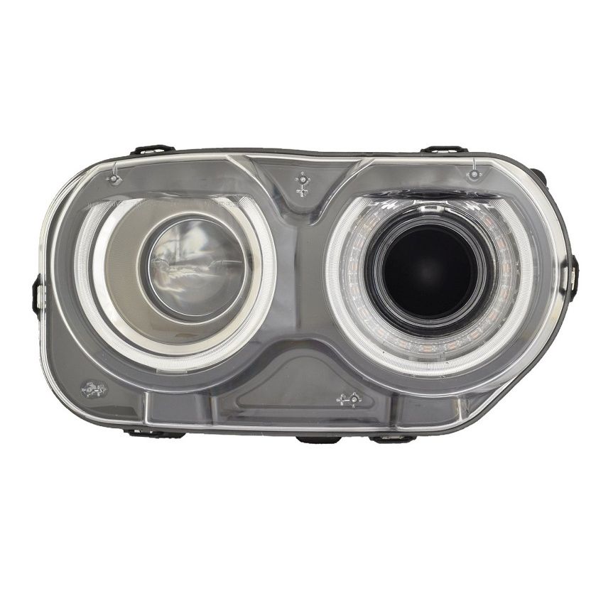 DODGE CHALLENGER HEAD LAMP ASSY RIGHT (Passenger Side) (HALOGEN)(W/AIR DUCTS W/ILLUMINATION) **CAPA** OEM#68378878AB 2015-2023 PL#CH2503323C