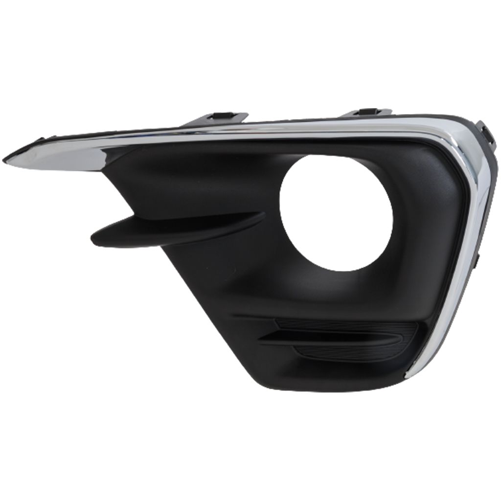 CHEVROLET SPARK FOG LAMP BEZEL ASSY RIGHT (Passenger Side) BLACK W/LOWER MLDG CHROME (1LT/2LT/LS) OEM#95286425 2016-2018 PL#GM1039240