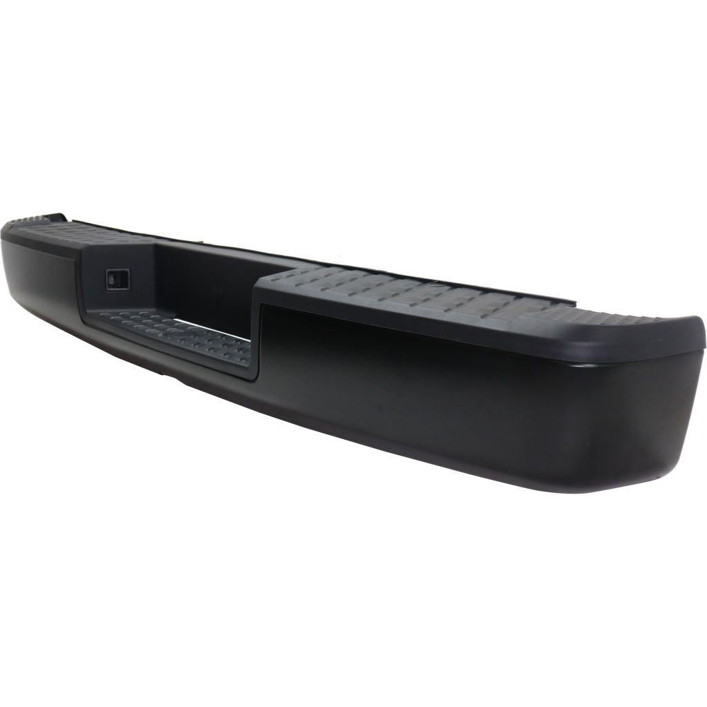 NISSAN(DATSUN) TITAN REAR STEP BUMPER ASSY BLACK W/PAD W/REINF (WO/TOW HITCH)(WO/SENSOR) OEM#85022EZ55A-PFM 2017-2019 PL#NI1103130