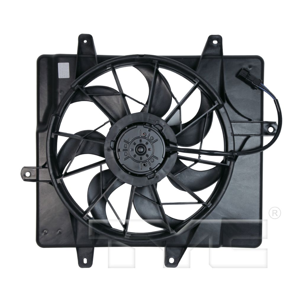 CHRYSLER PT CRUISER RADIATOR & A/C FAN ASSEMBLY (W/O TURBO)(SINGLE FAN) OEM#5017407AB 2001-2005 PL#CH3115118