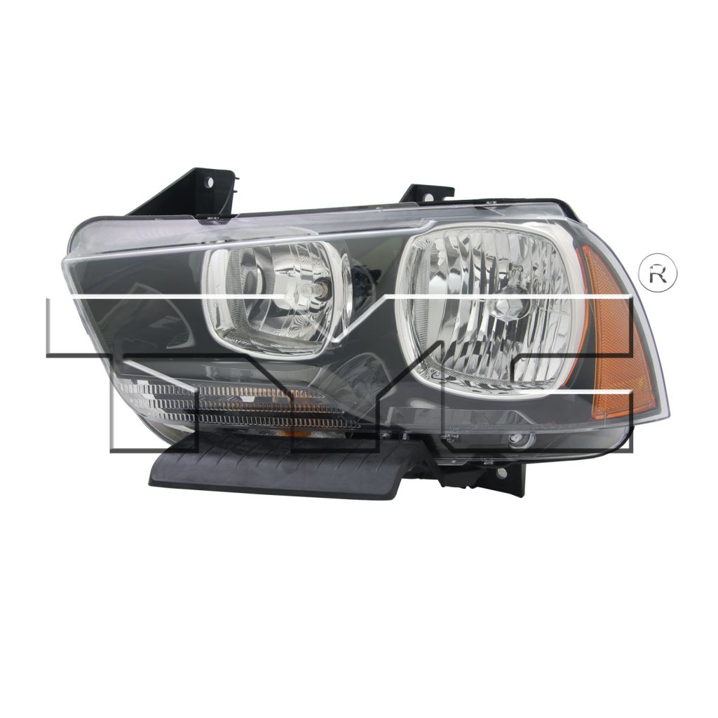 DODGE CHARGER HEAD LAMP ASSEMBLY LEFT (Driver Side) (HALOGEN)(included BUMPER SUPPORT BRACKET) OEM#57010411AE 2011-2014 PL#CH2502232
