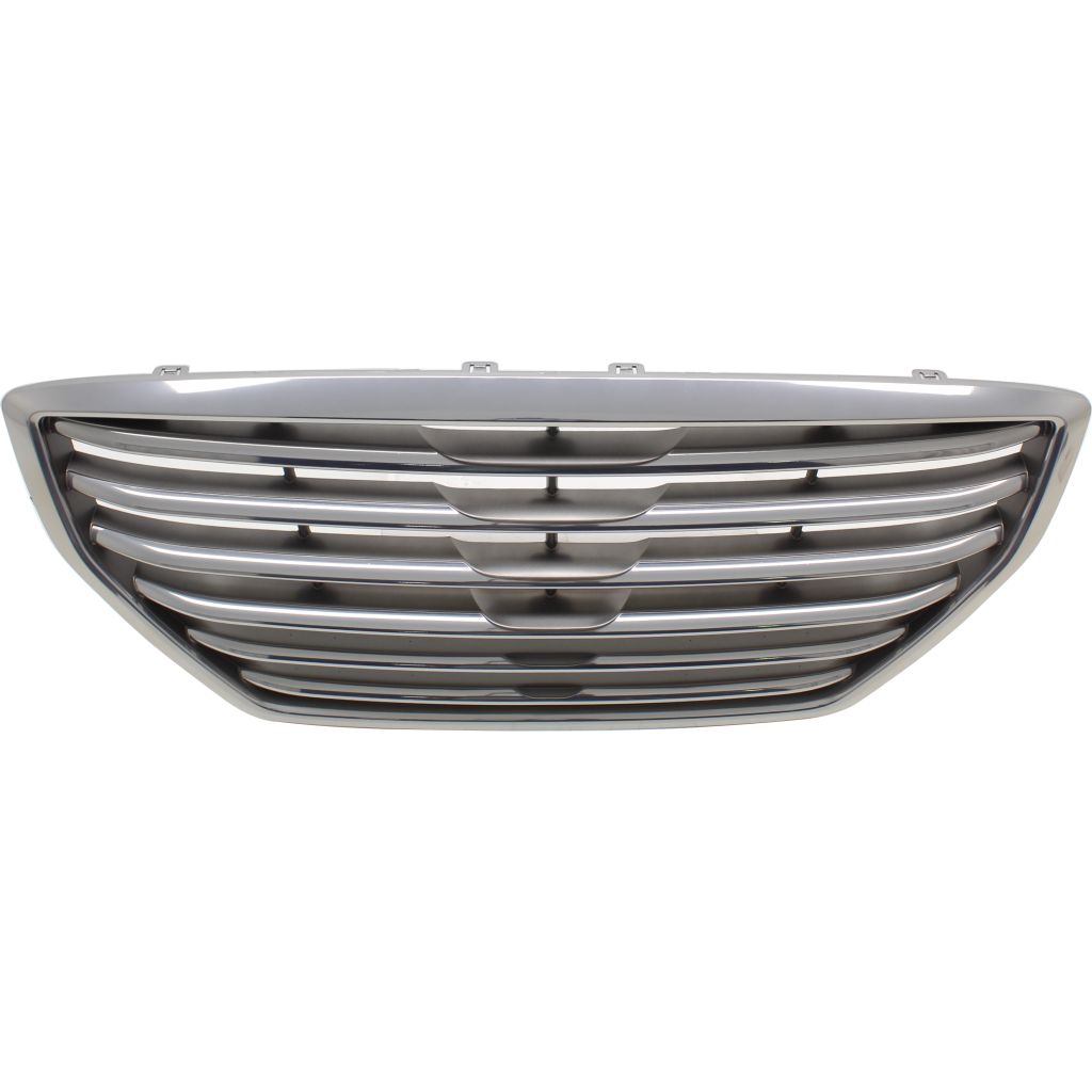 HYUNDAI GENESIS SEDAN GRILLE SILVER/SATIN-CHROME (WO/AUTO CRUISE) **CAPA** OEM#86350B1040 2015-2016 PL#HY1200191C