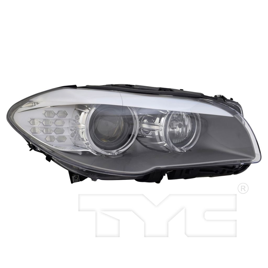 BMW BMW 5 SERIES HYBRID HEAD LAMP UNIT RIGHT (Passenger Side) HID (W/AUTO ADJUST)(LENS/HOUSING) OEM#63117271904 2012-2013 PL#BM2503173