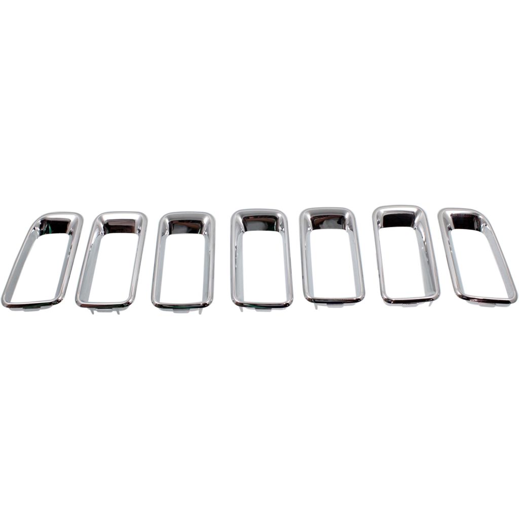JEEP COMPASS GRILLE MOLDING CHROME (7 PC SET) OEM#68109865AA 2011-2017 PL#CH1210111