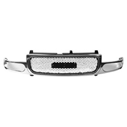 GM TRUCKS & VANS YUKON DENALI/YUKON XL DENALI (GMC) GRILLE ASSEMBLY CHROME OEM#19130789 2001-2006 PL#GM1200510