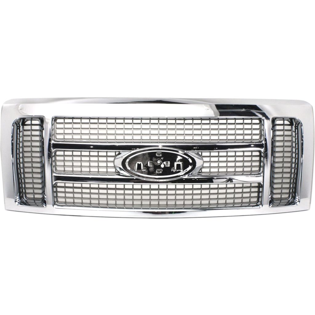 FORD TRUCKS & VANS FORD/PU F150 (EXC SVT RAPTOR) GRILLE PTD-GOLD W/CHROME MLDG (KING RANCH) OEM#9L3Z8200FB 2009-2014 PL#FO1200522