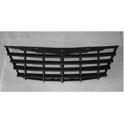CHRYSLER TOWN & COUNTRY GRILLE BLACK (119" WB) W/O FOG LAMP (W/O CHROME Medallion) OEM#68031754AA-PFM 2005-2007 PL#CH1200304