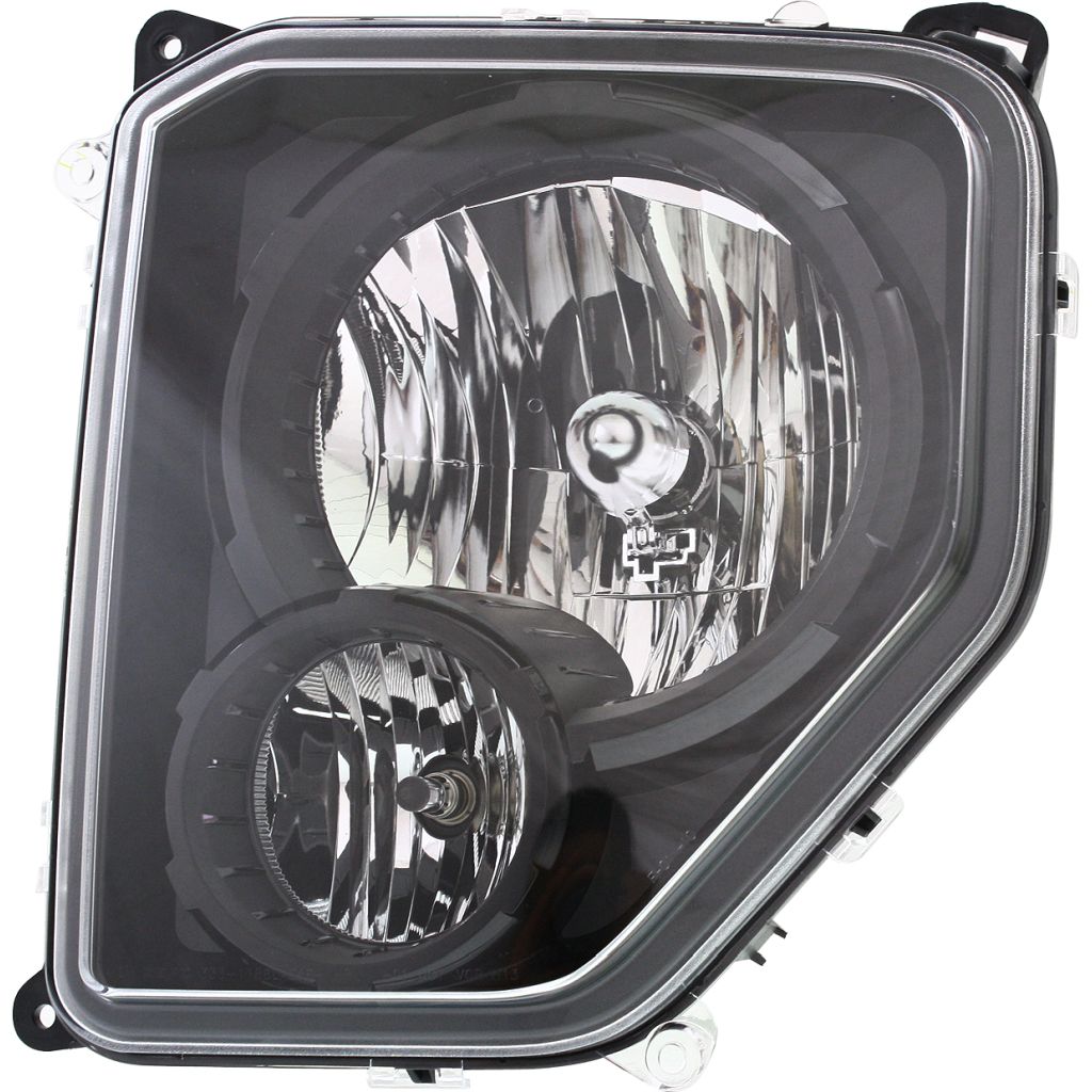 JEEP LIBERTY HEAD/LAMP ASSEMBLY LEFT (Driver Side) (W/ FOG LAMP)(BLK BEZEL) **CAPA** OEM#68079711AA (P) 2010-2012 PL#CH2502227C