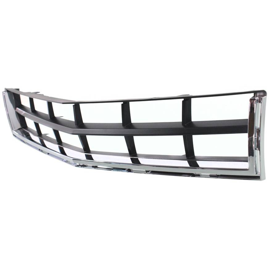 CADILLAC SRX FRONT BUMPER GRILLE CENTER CHR/BLK **CAPA** OEM#25778326 2010-2012 PL#GM1036129C