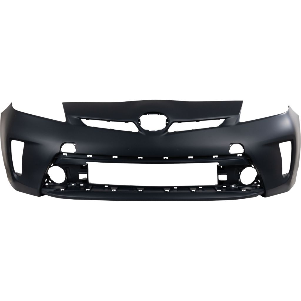 TOYOTA PRIUS (1.8L) FRONT BUMPER COVER PRIMED (WO/WASHER)(WO/SIDE SENSOR)**CAPA** OEM#5211947934 2012-2015 PL#TO1000394C