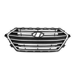 HYUNDAI ELANTRA SEDAN GRILLE BLACK W/SILVER MOLDING (USA) OEM#86350F3000 2017-2018 PL#HY1200204