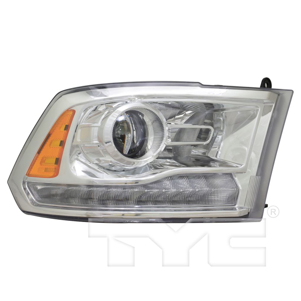 DODGE TRUCKS & VANS DODGE/PU (R1500) HEAD LAMP RIGHT (Passenger Side) (W/PROJECTOR)(CHR BEZEL) OEM#68324940AB 2016-2022 PL#CH2503290