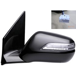 ACURA MDX DOOR MIRROR LEFT (Driver Side) PWR HTD (W/MEMO & SIGNAL LAMP) OEM#76250STXA02ZG 2007-2009 PL#AC1320112