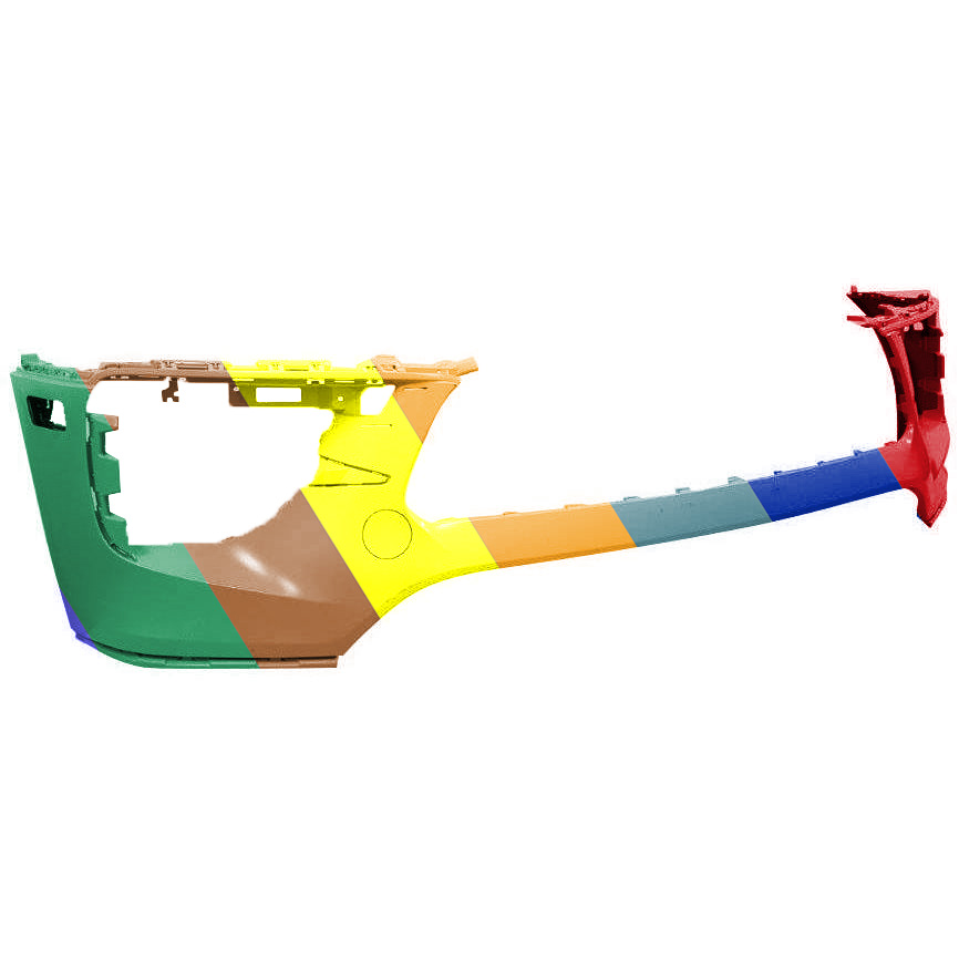 PORSCHE MACAN FRONT BUMPER COVER PRIMED (WO/SENSOR)(BASE/GTS)(S WO/SPORT DESIGN PKG) OEM#95B807217PG2X 2019-2021 PL#PO1000238