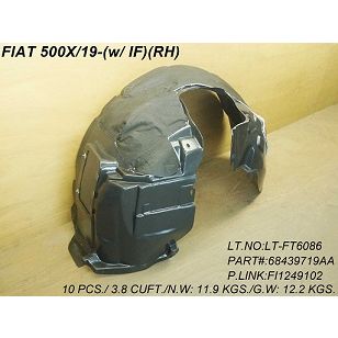 FIAT 500X (FIAT) FENDER LINER RIGHT (Passenger Side) OEM#68439719AA-PFM 2019-2023 PL#FI1249102