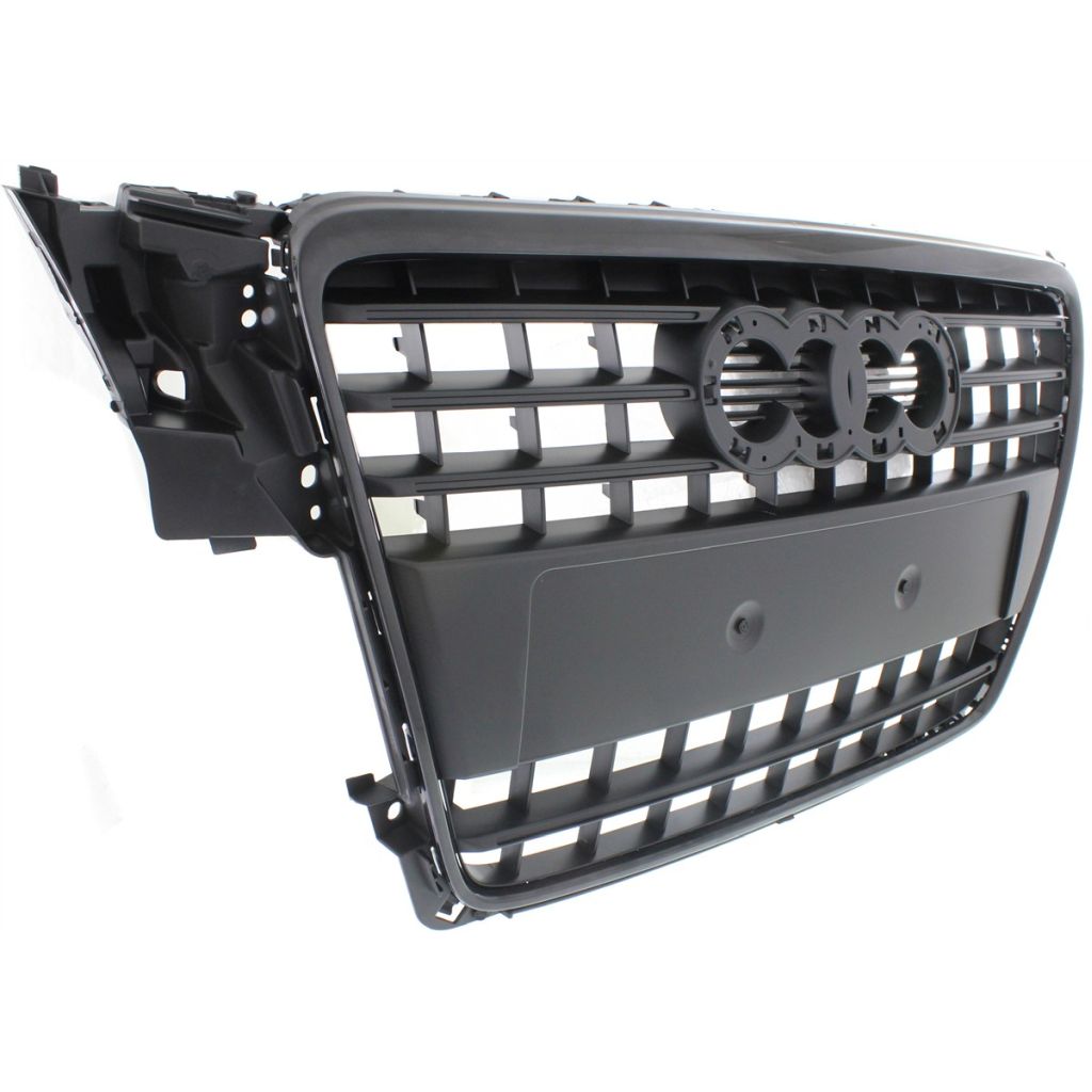 AUDI A4 SEDAN / WAGON GRILLE ASSEMBLY BLACK W/BLK OUTER MOLDING (WO/S-LINE) OEM#8K0853651VMZ 2009-2012 PL#AU1200117